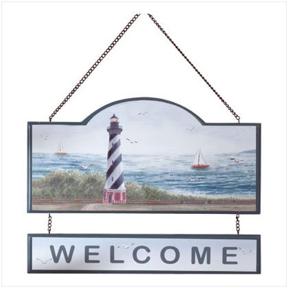 Lighthouse Welcome Sign