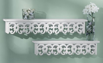 Fleur-De-Lis Shelf Set