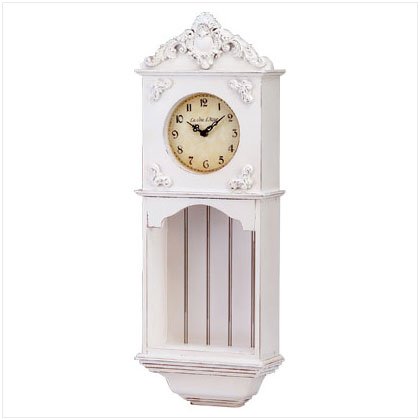 Ornate Ivory Wall Clock