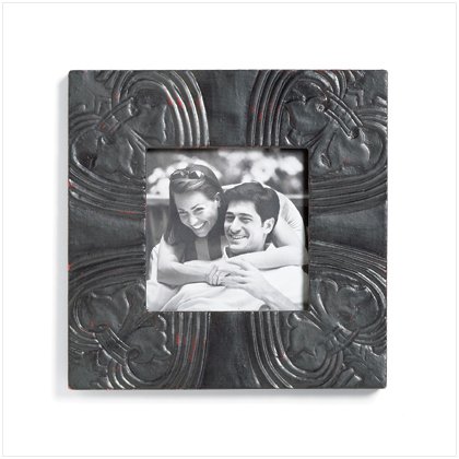 Fleur De Lis Embossed Frame - 4" x 4"