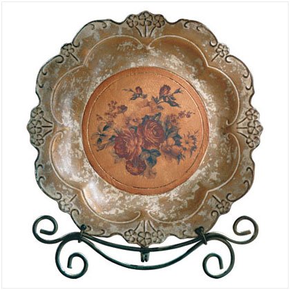 Rose Plate With Stand