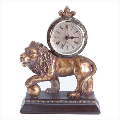 Golden Lion Clock