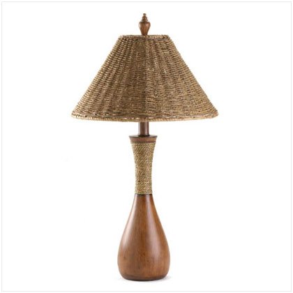 Rope-Trimmed Lamp