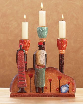 African Candleholder