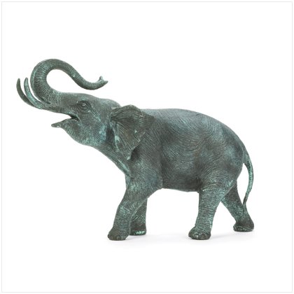 Aluminum Walking Elephant Statue
