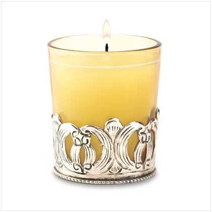 Iron Scroll Votive Holder