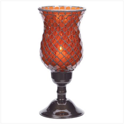 Amber Mosaic Candleholder