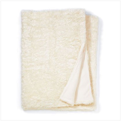 White Full Size Faux Fur Blanket