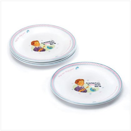 Mom's Kitchen Dinner Plates - Set of 4