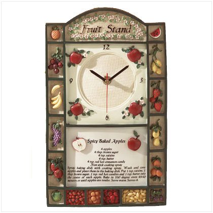 "Fruit Stand" Clock