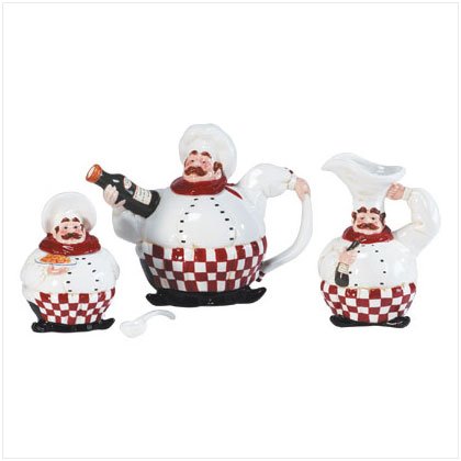 Chef Teapot Set