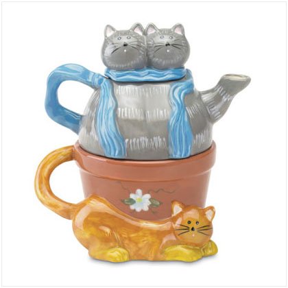 Purr-fect Tea For One Teapot Set