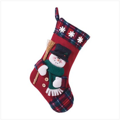 Plush Snowman Stocking