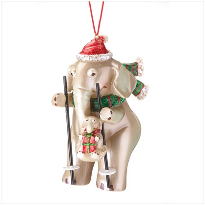Elephant With Baby Ornament