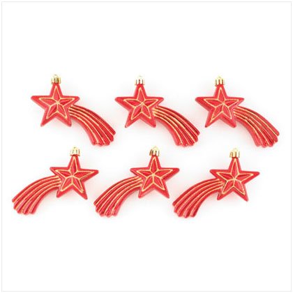 Shooting Star Ornaments - Set of 6