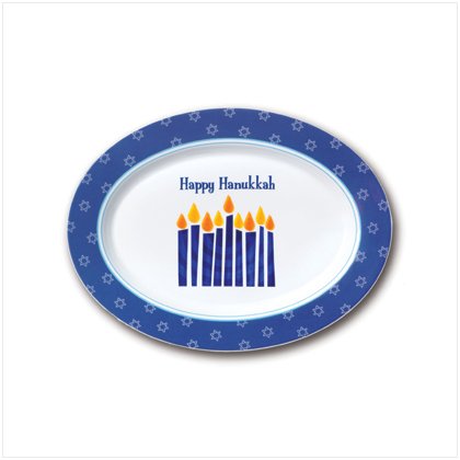 Hanukkah Oval Platter