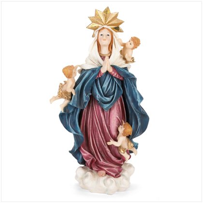 Holy Mary With Cherubs