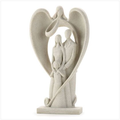 Family Guardian Angel Figurine