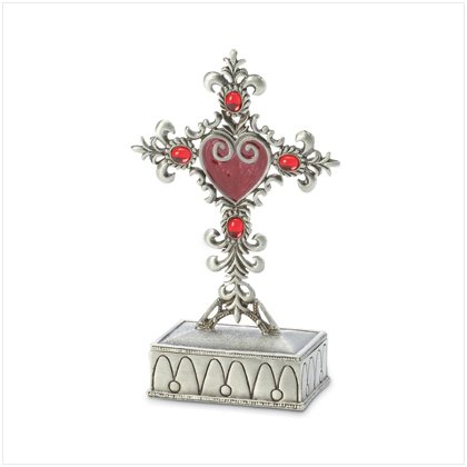 Pewter Cross Trinket Box