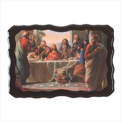 Last Supper Wood Wall Clock