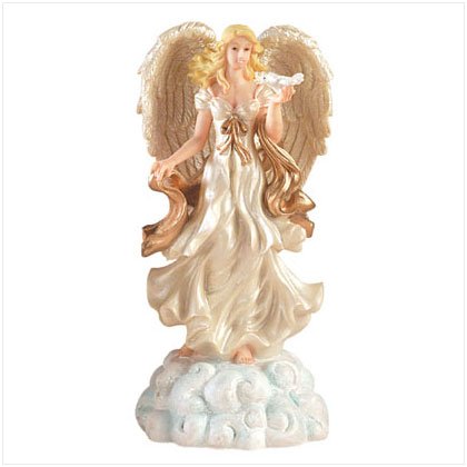 Musical Angel Figurine With Dove