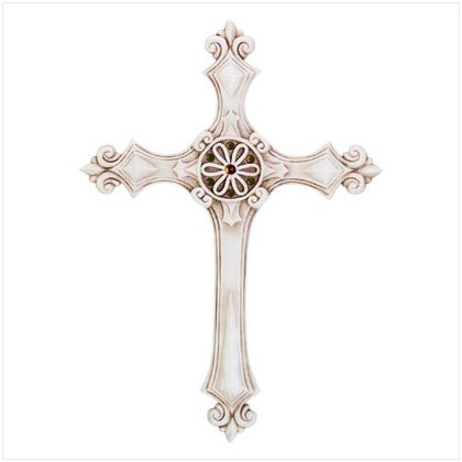 Renaissance Wall Cross with Amber Stones