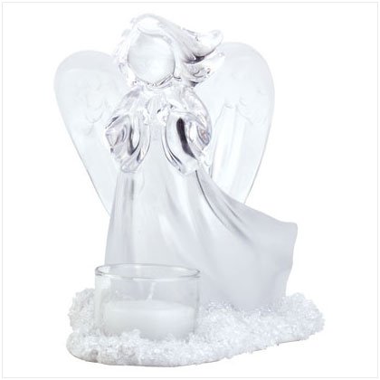 Frosted Angel Candleholder
