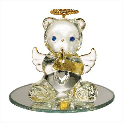 Glass Birthstone Teddy - April