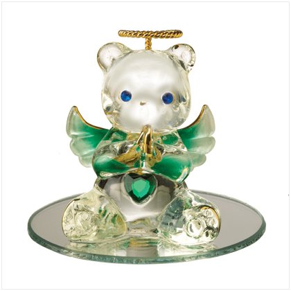 Glass Birthstone Teddy - May