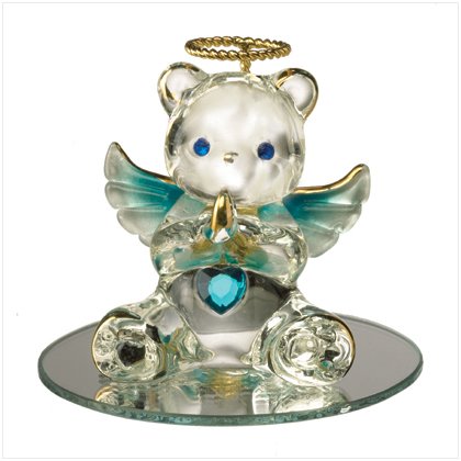 Glass Birthstone Teddy - December