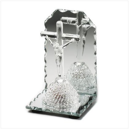 Spunglass Glowing Jesus On The Cross