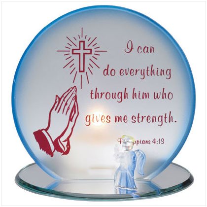 Prayer Of Strength Candleholder