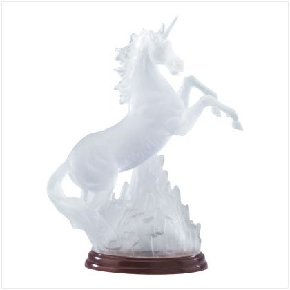 Frosted Glass Unicorn Light