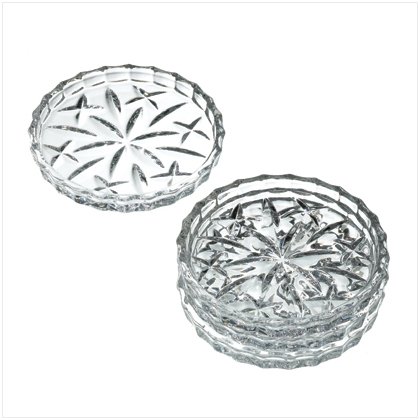 Lady Anne Crystal Coaster Set