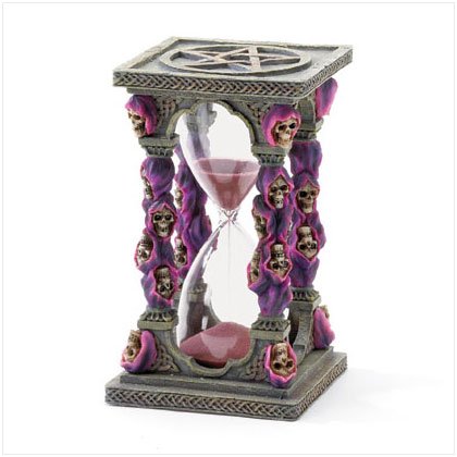 Purple Grim Reaper Hourglass