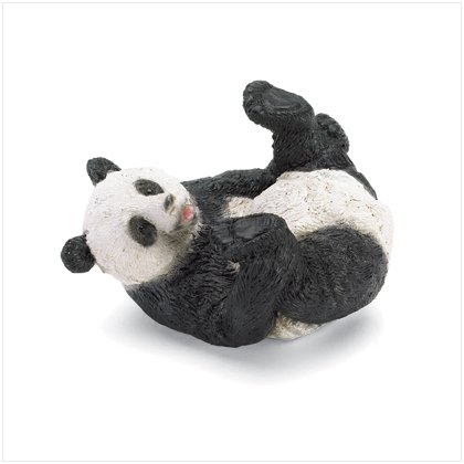 Panda On Back Figurine
