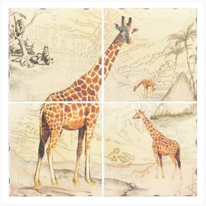 Giraffe Lacquer Mural