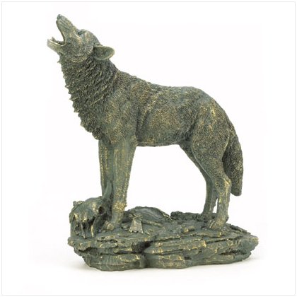 Howling Wolf Figurine