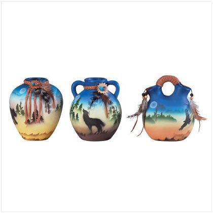 Mini Southwestern Vase Set (3)