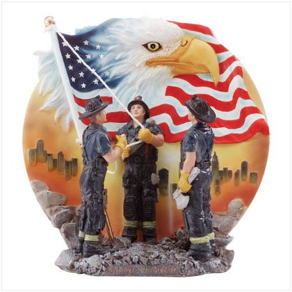 Fireman Raising Flag Plate
