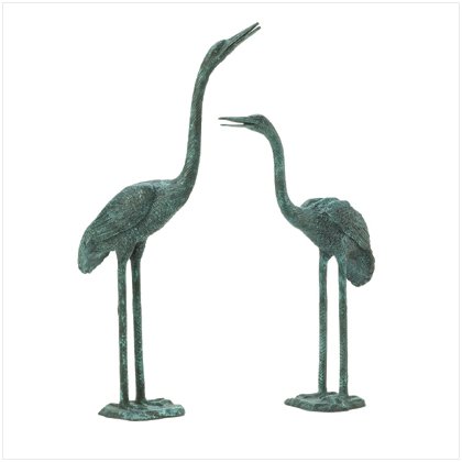 Aluminum Crane Sculptures