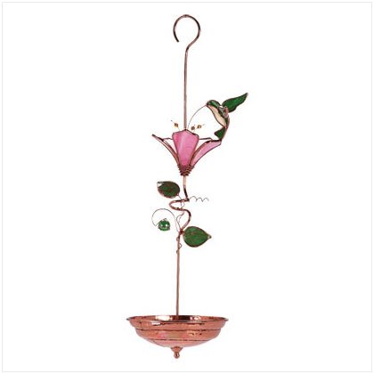 Stained Glass Hummingbird Feeder