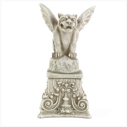 Victorian Garden Gargoyle on Pedestal