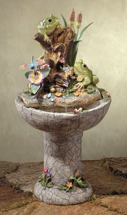Colorful Frog Garden Fountain