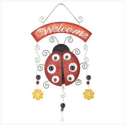 Ladybug Welcome Sign