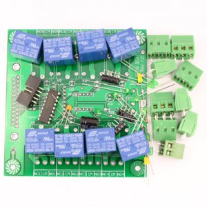 FP08 8 Relay Board Kit for PIC, AVR, 8051, Printer Port VB, LabVIEW