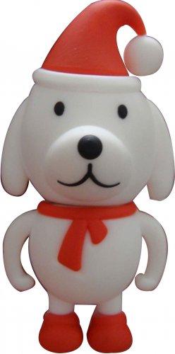 Dog with X'mas Hat