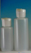 (12 ct) 2 oz. Empty Plastic Bottles, Natural Color-Includes Flip Spout Caps