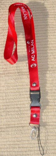 AC MILAN LANYARD SOCCER- WE SHIP USPS #ACTHLJ8