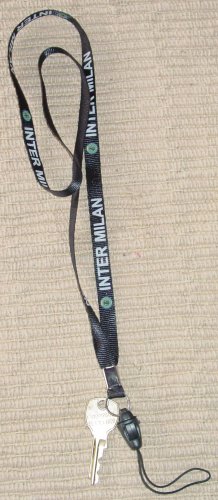 INTER MILAN LANYARD SOCCER- WE SHIP USPS #INTHNLJ8